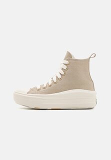 Высокие кроссовки Chuck Taylor All Star Move Converse, цвет beach stone/egret/black