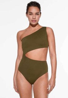 Купальник Strappy Asymmetric Trikini OYSHO, хаки