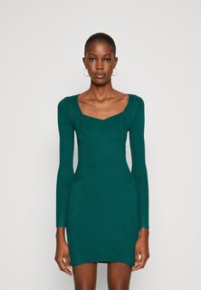 Платье-футляр Long Sleeve Sweetheart Mini Sweater Dress Abercrombie &amp; Fitch, цвет dark green
