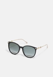 Солнцезащитные очки Gucci, черный/золотой/серый