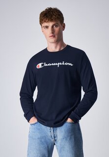 Футболка с длинными рукавами Classic Crewneck Large Logo American Classics Champion, цвет dark blue