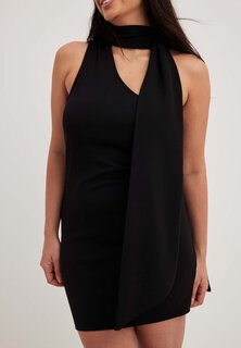 Платье-футляр Scarf Mini Dress NA-KD, черный