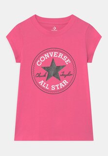 Футболка с принтом Chuck Patch Converse, цвет mod pink