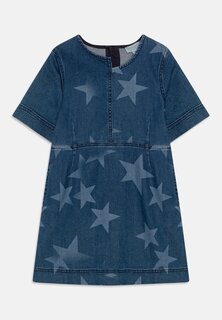 Джинсовое платье Dress Printed Stars Girl Stella McCartney Kids, цвет blue/white