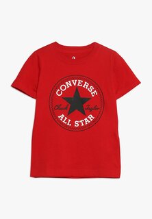 Футболка с принтом Core Chuck Patch Tee Converse, цвет enamel red