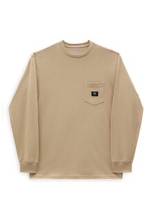 Футболка с длинными рукавами Patch Pocket Ls Tee Vans, цвет taos taupe