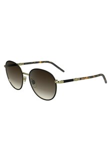 Солнцезащитные очки Longchamp, золотисто-черные