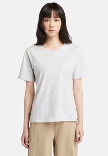 Базовая футболка Core Embroidered Timberland, цвет light grey melange