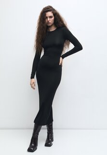 Платье-футляр With Long Sleeves PULL&amp;BEAR, черный