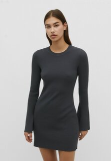 Платье-футляр КОРОТКИЕ С РУКАВАМИ-колокольчиками Stradivarius, цвет dark grey