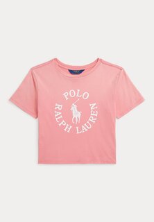Футболка с принтом Graphic Polo Ralph Lauren, цвет ribbon pink