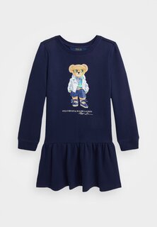 Летнее платье Bear Day Dress Polo Ralph Lauren, цвет newport navy