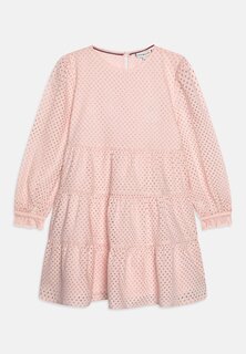 Летнее платье Broderie Anglaise Dress Tommy Hilfiger, цвет whimsy pink