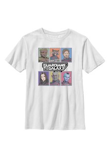футболка с принтом Guardians Of The Galaxy Vol. 3 Pastel Boxes Marvel, белый