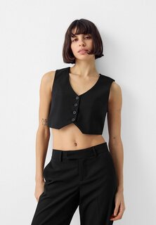 Жилет Tailored Bershka, черный