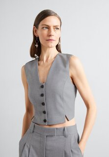 Жилет Bettas By Malene Birger, цвет grey melange