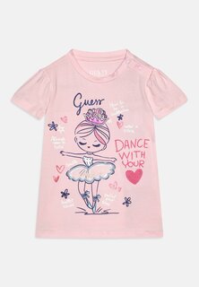 Футболка с принтом Toddler Guess, цвет ballet pink