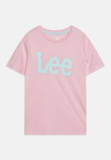 Футболка с принтом Wobbly Graphic Regular Tee Lee, цвет pink lady