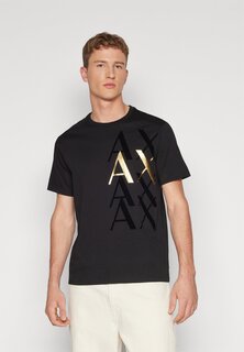 Футболка с принтом Armani Exchange, черная