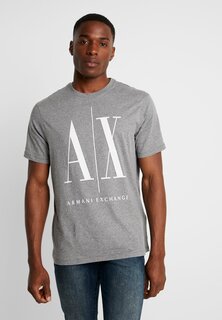 Футболка с принтом Armani Exchange, серый