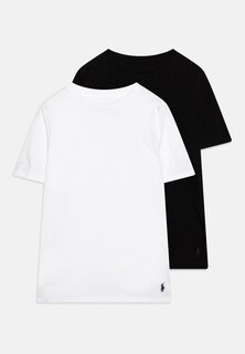 Базовая футболка Crew Tee Unisex 2 Pack Polo Ralph Lauren, цвет white/black