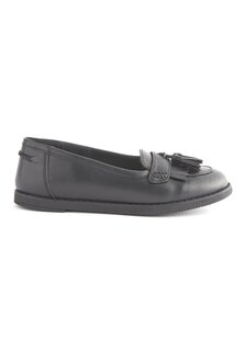 Слипоны School Leather Tassel Loafersfit (F) Next, цвет matt black