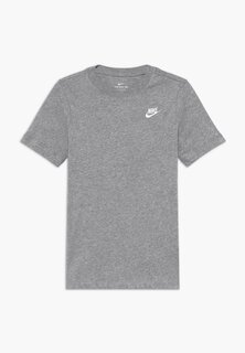 Базовая футболка Tee Futura Unisex Nike, цвет grey heather/white