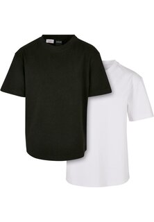 Базовая футболка 2 Пакета Urban Classics, цвет white black