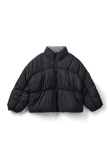 Зимняя куртка Reversible High Neck Fill Puffer Outside In Mat United Colors of Benetton, черный
