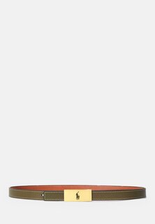 Ремень Belt Skinny Polo Ralph Lauren, цвет olive/cuoio