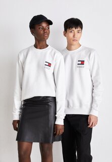 Толстовка Essential Flag Cneck Unisex Tommy Jeans, белый