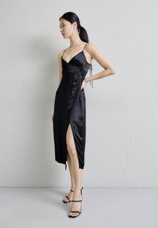 Элегантное платье Lilian Strap Dress DESIGNERS REMIX, черный