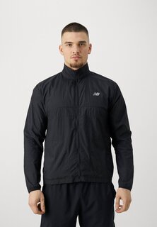 Куртка для бега Athletics Packable Run Jacket New Balance, черный