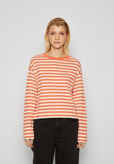 Футболка с длинным рукавом Crewneck Striped Marc O&apos;Polo DENIM, цвет multi/celosia orange