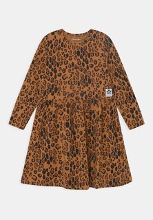 Платье из джерси Leopard Dress Mini Rodini, бежевый