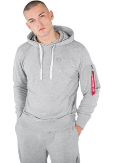 Толстовка Fit Alpha Industries, цвет grey heather