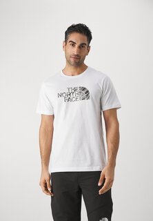 Футболка с принтом Easy The North Face, цвет white/black