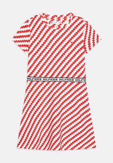 Платье из джерси Monotype Tape Dress Tommy Hilfiger, цвет fierce red