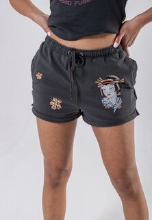 Шорты Geisha-Blossom Runner Ed Hardy, цвет washed black Ed Hardy