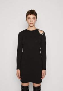 Элегантное платье Onlcaysa Bling O Neck Dress ONLY, черный