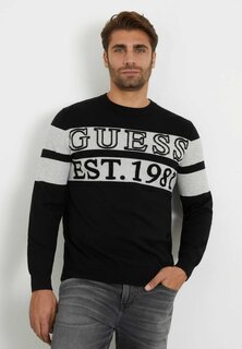 Толстовка Frontlogo Guess, цвет schwarz