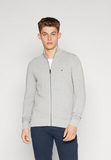 Кардиган Chain ​​Ridge Structure Zip Thru Tommy Hilfiger, цвет light grey heather