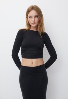 Футболка с длинным рукавом Long Sleeve PULL&amp;BEAR, черный