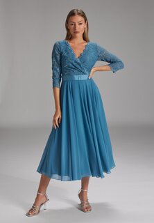 Элегантное платье Swing, синее