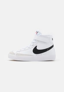 Высокие кеды Blazer Mid 77 Unisex Nike, цвет white/black/total orange