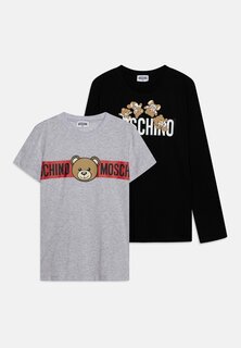 Футболка с длинным рукавом Gift Unisex Set MOSCHINO, цвет black/grey