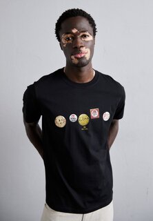 Футболка с принтом Mens Badges PS Paul Smith, цвет blacks