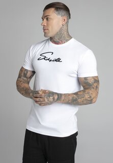 Футболка с принтом Muscle SIKSILK, белый