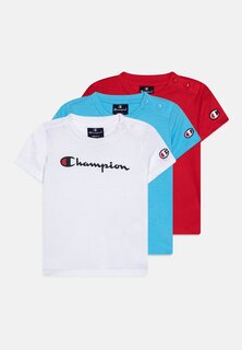футболка с принтом Icons Toddler Unisex 3 Pack Champion, цвет white/light blue/red