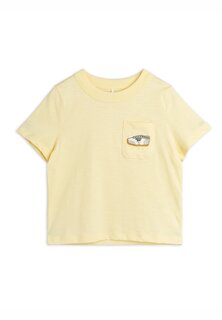 Футболка с принтом Jogging Tee Unisex Mini Rodini, желтый